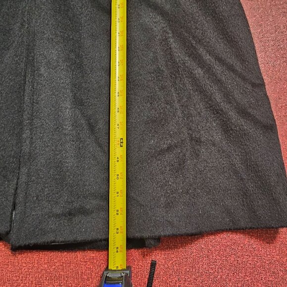 Peruvian Connection Mireille Baby Alpaca & Wool Maxi Coat 10 Black Quiet Luxury - Picture 14 of 14